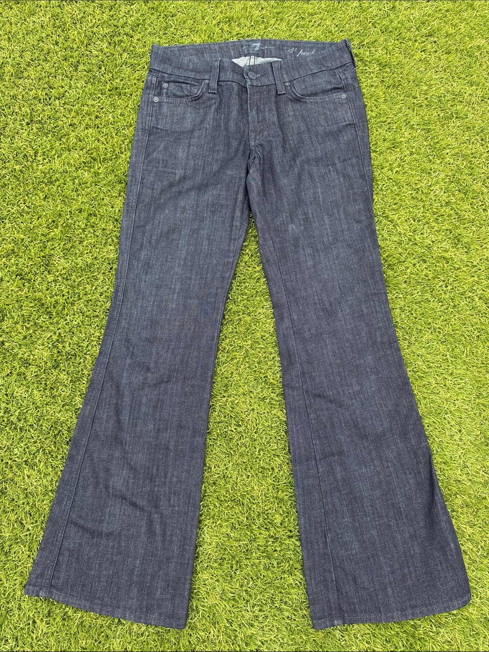 7 For All Mankind Dark Indigo Flare Jeans